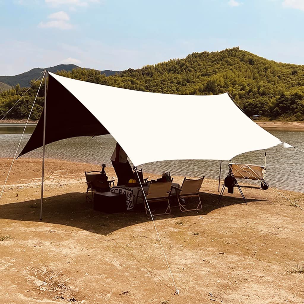 JZX Vinyl Coating Canopy Outdoor Camping Tent Butterfly Picnic